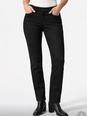 Joe’s Jeans Jett Straight Leg Black Jeans Size 32 Mid Rise Classic Denim